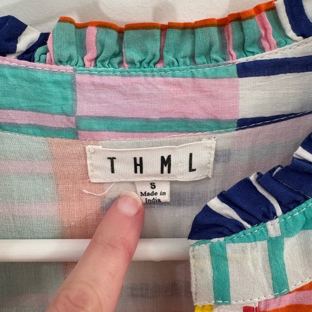 Thml Tiered Multicolor Geometric Pattern Mini Pea… - image 3